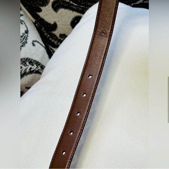 Coach Black Leather Belt with Gold-toned Hardware, Size Medium - Picture 4 of 5